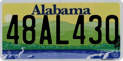 AL license plate 48AL430
