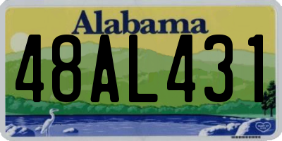AL license plate 48AL431