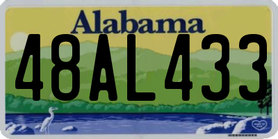 AL license plate 48AL433