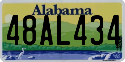 AL license plate 48AL434