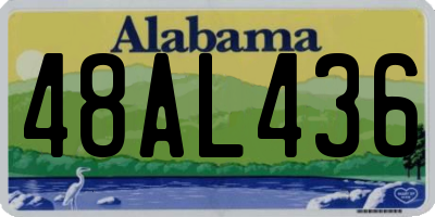 AL license plate 48AL436