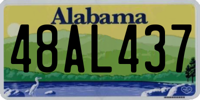 AL license plate 48AL437