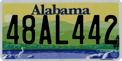 AL license plate 48AL442