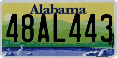 AL license plate 48AL443