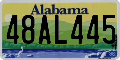 AL license plate 48AL445