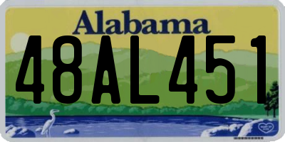 AL license plate 48AL451