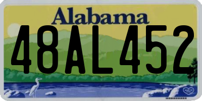 AL license plate 48AL452