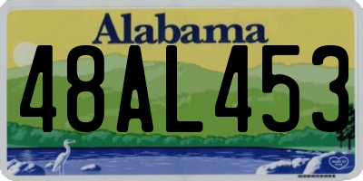 AL license plate 48AL453