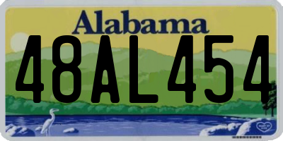 AL license plate 48AL454