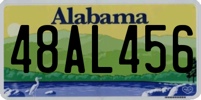 AL license plate 48AL456