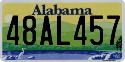 AL license plate 48AL457