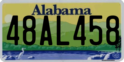 AL license plate 48AL458