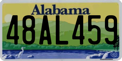 AL license plate 48AL459