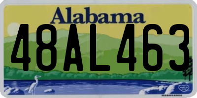 AL license plate 48AL463