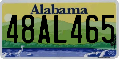 AL license plate 48AL465