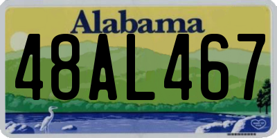 AL license plate 48AL467