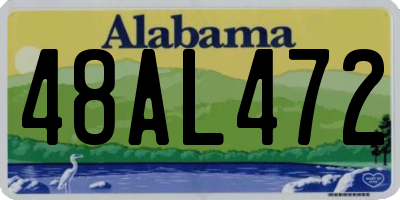 AL license plate 48AL472