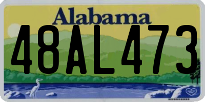AL license plate 48AL473