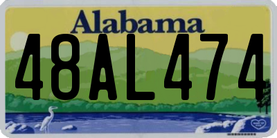 AL license plate 48AL474