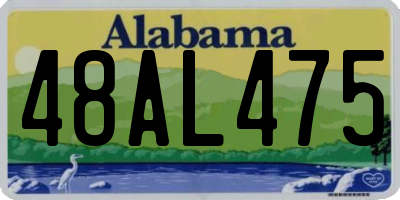 AL license plate 48AL475