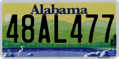 AL license plate 48AL477