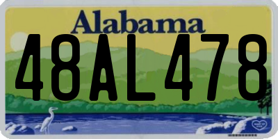 AL license plate 48AL478