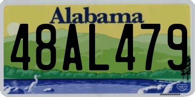 AL license plate 48AL479