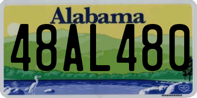 AL license plate 48AL480