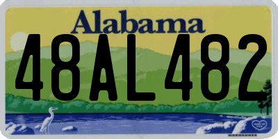 AL license plate 48AL482
