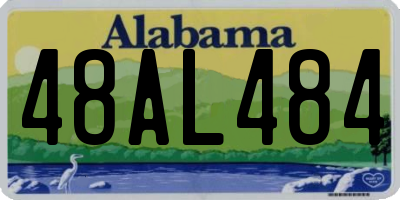 AL license plate 48AL484