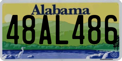 AL license plate 48AL486