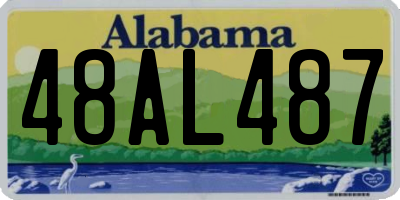 AL license plate 48AL487