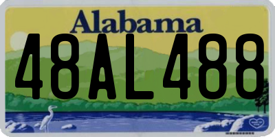 AL license plate 48AL488