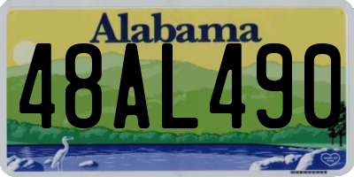 AL license plate 48AL490
