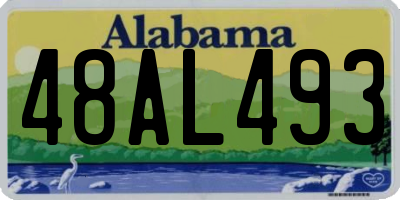 AL license plate 48AL493