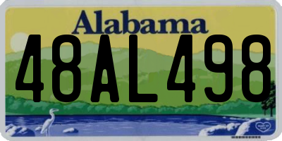 AL license plate 48AL498