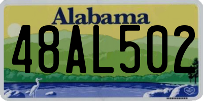 AL license plate 48AL502