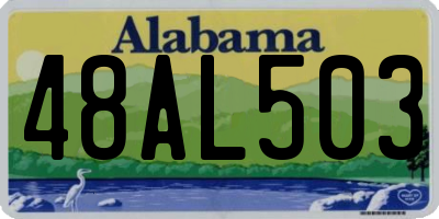 AL license plate 48AL503
