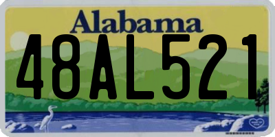 AL license plate 48AL521