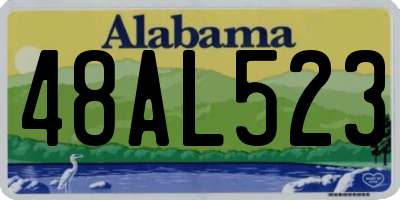AL license plate 48AL523