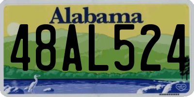 AL license plate 48AL524