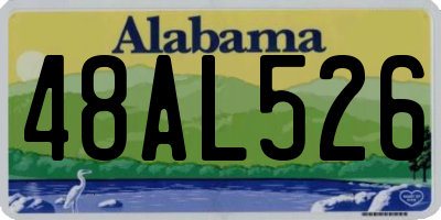 AL license plate 48AL526