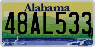 AL license plate 48AL533