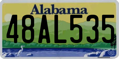 AL license plate 48AL535