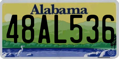 AL license plate 48AL536