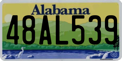 AL license plate 48AL539