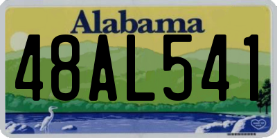 AL license plate 48AL541
