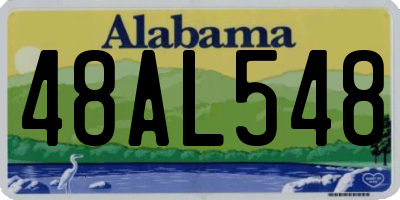 AL license plate 48AL548