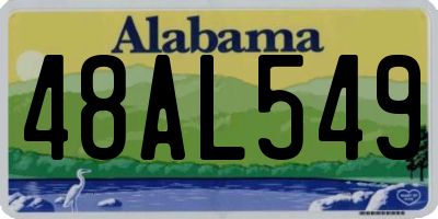 AL license plate 48AL549