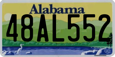 AL license plate 48AL552